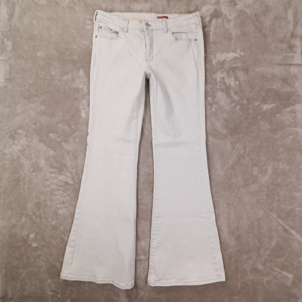 Anthropologie Pilcro Wide Leg Flared Light Wash Jeans 30 Boho